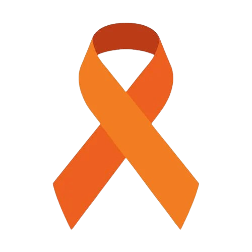 Orange ADHD awareness ribbon